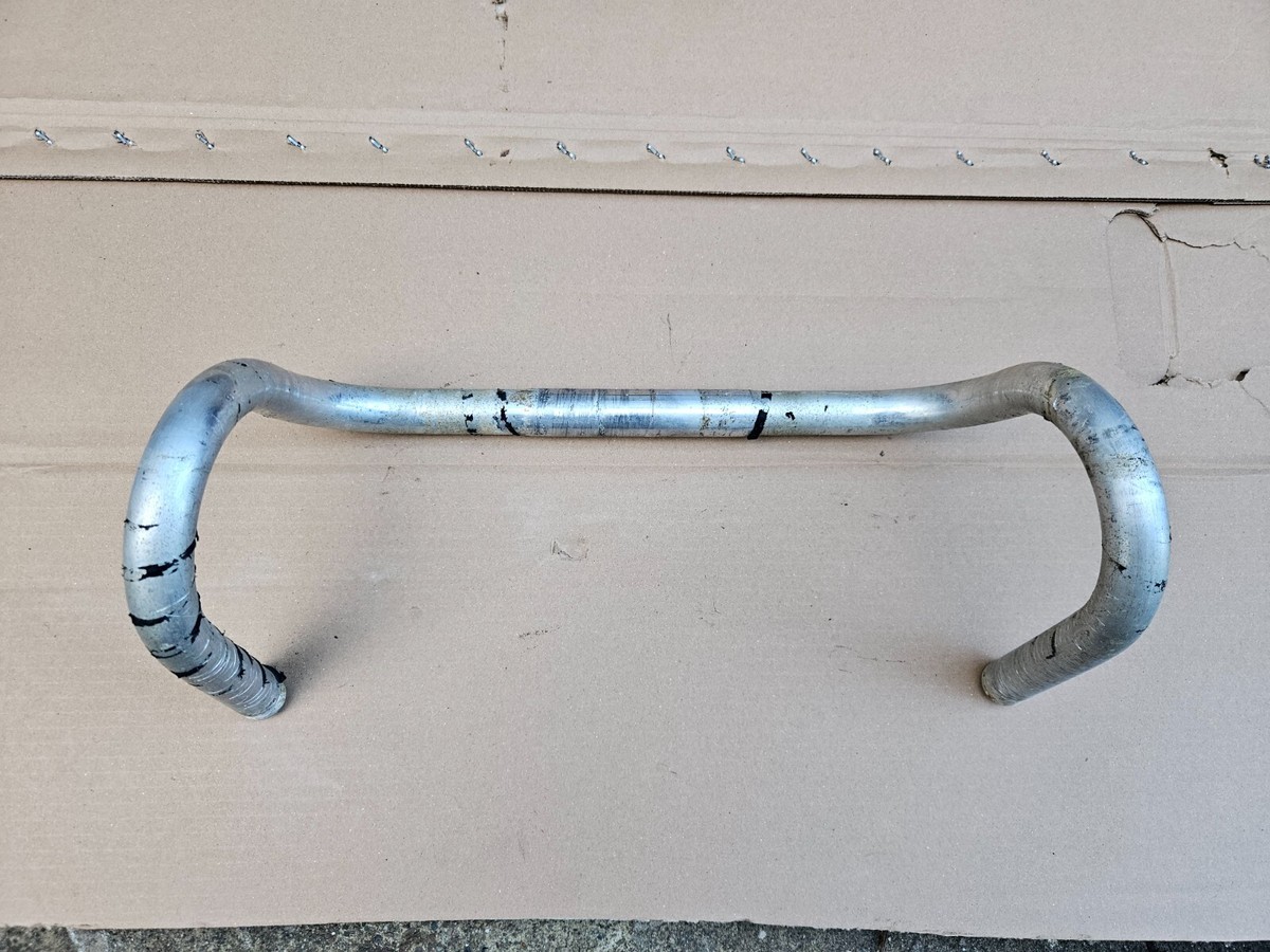 Vintage 70s Italian Road Bike Drop Bars Aluminum 395mm Wide