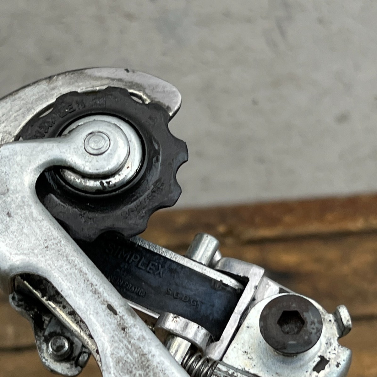 Dérailleur Arrière Simplex Vintage Pour Vélo Peugeot, Cage Longue, 5 Vitesses, Prêt Pour Resto Eroica