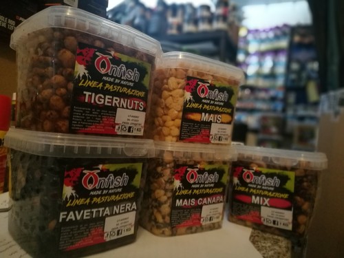 Onfish Körner Gekocht Ready To Use Particles Karpfenangeln Tiger Nut Hanf Mais - Bild 7 von 15