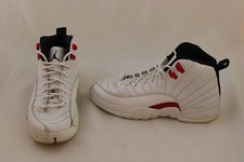 Nike Youth Air Jordan 12 Retro Twist Size 6.5Y White / Red GS 153265-106 Shoes