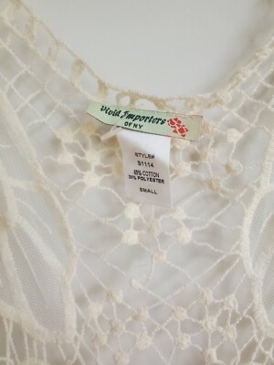 アメリカ　古着 レディース vivid importers of ny Vivid Importers of NY Womens Crochet Top, Size: L | eBay