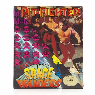 Atari ST STE Spiel : Pit-Fighter & Space Invaders - Diskette OVP Anleitung