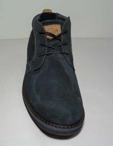Nunn Bush Size 10 W Wide BARKLAY Grey Suede Chukka Boots New Men's Shoes - Picture 5 of 12