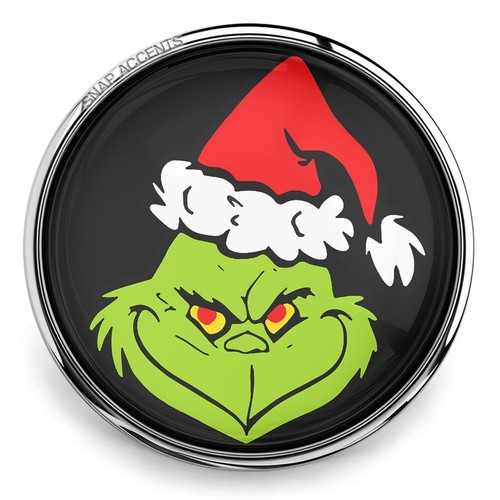 Dije Grinch Snap Joyería Jengibre Vacaciones de Navidad 18 mm Dr. Seuss Snap Botón - Imagen 11 de 14