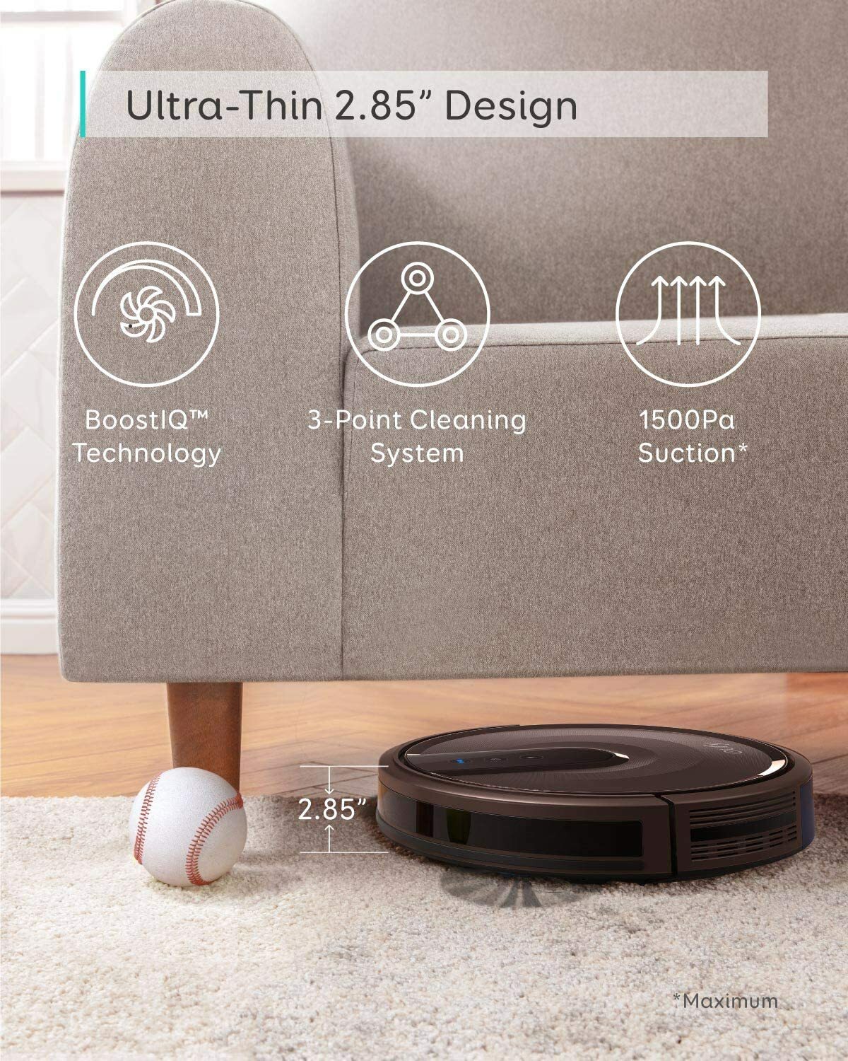 Eufy by Anker RoboVac 15T Black Robotic 