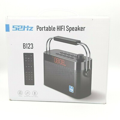 Smart Desktop Bluetooth Speaker Portable 10W Loud BT5.0 USB FM Clock Alarm MIC