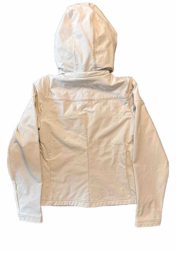 Athleta Shelter Cove Jacket Womens Small Beige Rain Fleece Lined Travel - Picture 4 of 10