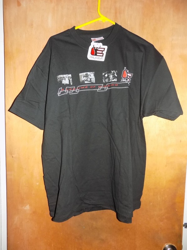 DALE EARNHARDT DEI LOGO A LIFETIME OF WINNING  DOUBLE-SIDED GRAPHICS T-SHIRT [L]