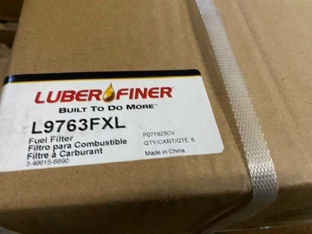(6 PACK) Luberfiner L9763FXL FUEL FILTER