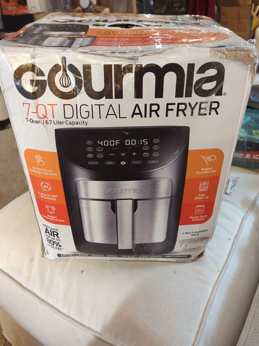 GAF798 - Gourmia 7-Quart Digital Air Fryer with Guided Cooking