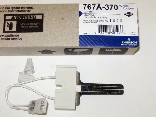 767A-370 White Rodgers Furnace Ignitor for Carrier LH33ZS004 LH33ZS001 LH33ZS002