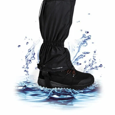 Arcore Gaiters robuste Uni Gamaschen schwarz Gamasche wasserdicht Regengamasche