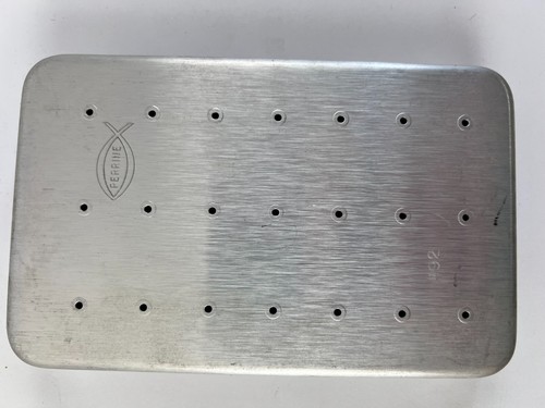 Vintage ~ Perrine Fliegenfischen Fliegenkoffer Box 6” mal 4” Aluminium USA sehr guter Zustand - Bild 3 von 16