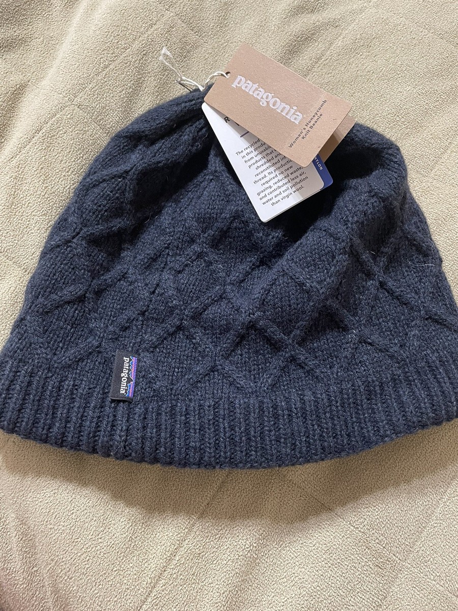 Patagonia Womens Honeycomb Knit Beanie One Size Wool Blend Pitch