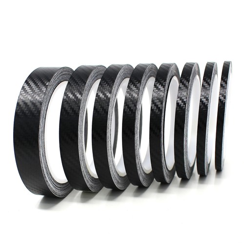 10m Zierstreifen 10mm Carbon Schwarz Auto Motorrad Dekorstreifen Seitenstreifen - Picture 2 of 7