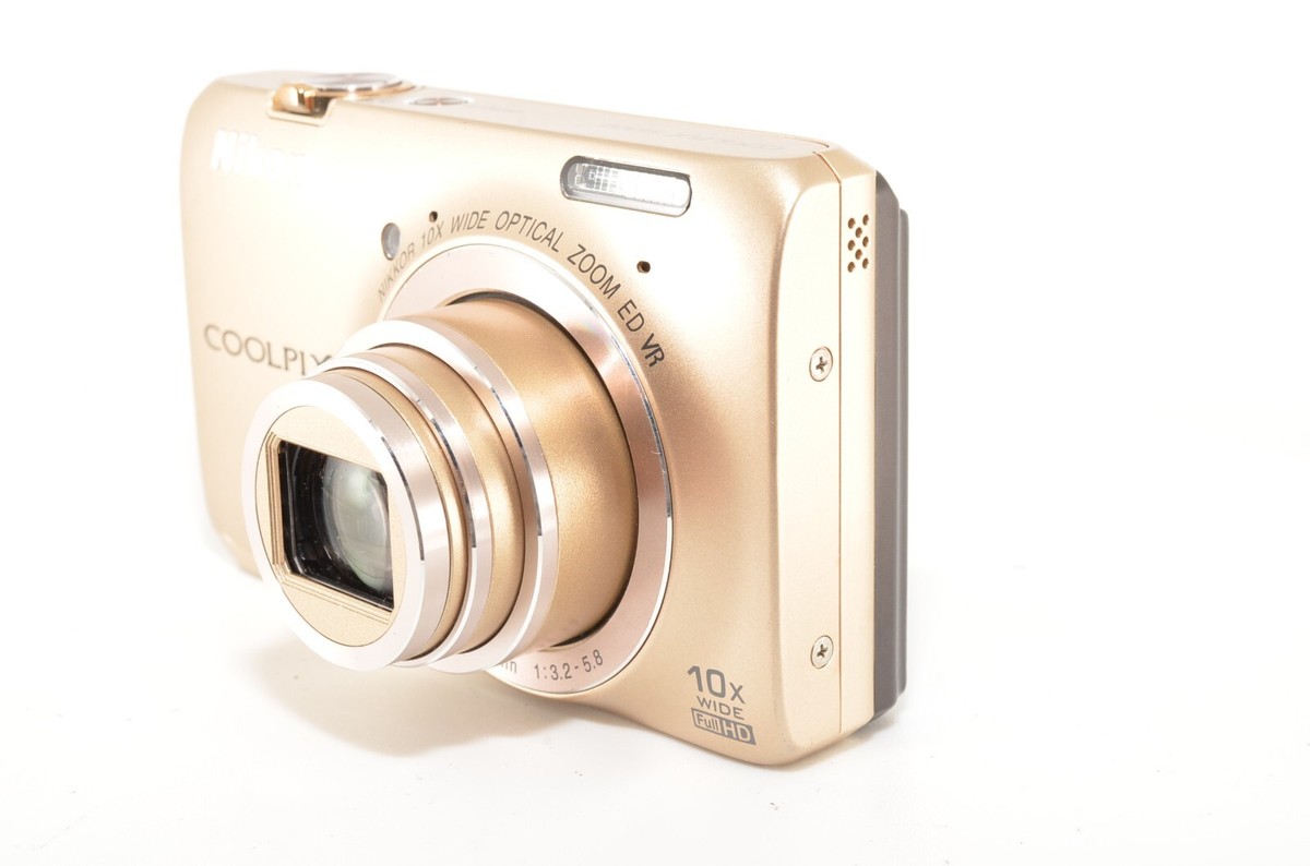 Nikon Coolpix S6300 16 MP Compact Digital camera GOLD From