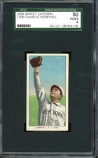 1909-11 Sweet Caporal Baseball T206 Charlie Hemphill SGC 4