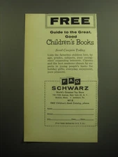 1958 F.A.O. Schwarz Children's Books Advertisement - Guide to the great