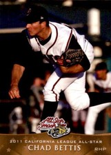 2011 California League All-Stars Grandstand #2 Chad Bettis Lubbock Texas TX Card