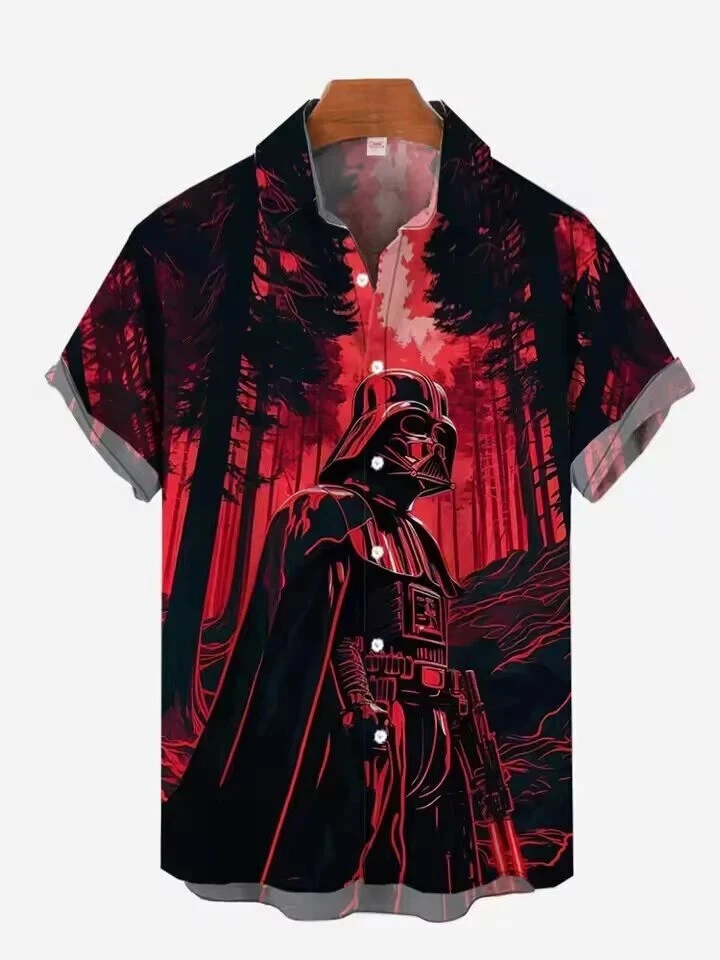 Star Wars Darth Vader Galaxy's Edge Father's Day Gift Black & Red Hawaiian Shirt