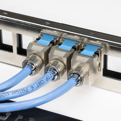 6x Connettore cavo di rete CAT8 moduli Keystone RJ45 accoppiatore Ethernet - Photo 2/7