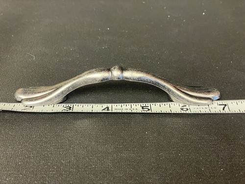 Vintage Silverplate Drawer Pulls Salvaged Hardware 5.5” Elegant Cabinet Pull 2pc - Picture 10 of 12