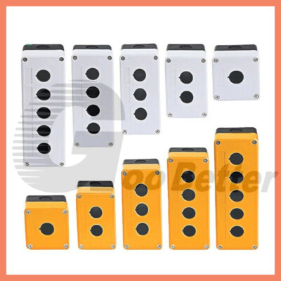 1-6 Hole Switch Box for 22mm 7/8'' PushButton Plastic Enclosure Power Push Button