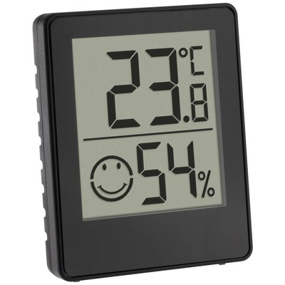 TFA Dostmann Digitales Thermo-Hygrometer Thermo-/Hygrometer Schwarz