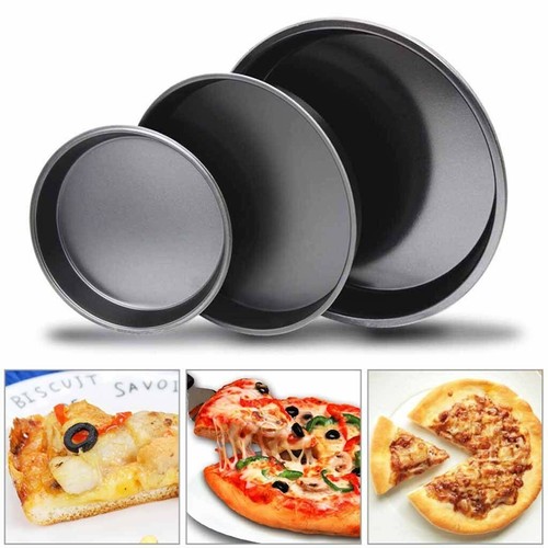 Rotondo Carbonio Acciaio Croccante Infornare Forno Pizza Placca da / Pan /  | eBay