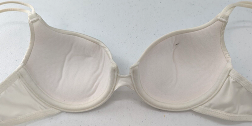 Victoria's Secret Bra Women's 34A Ivory Demi Lightly Padded-READ - 第 5/8 張圖片