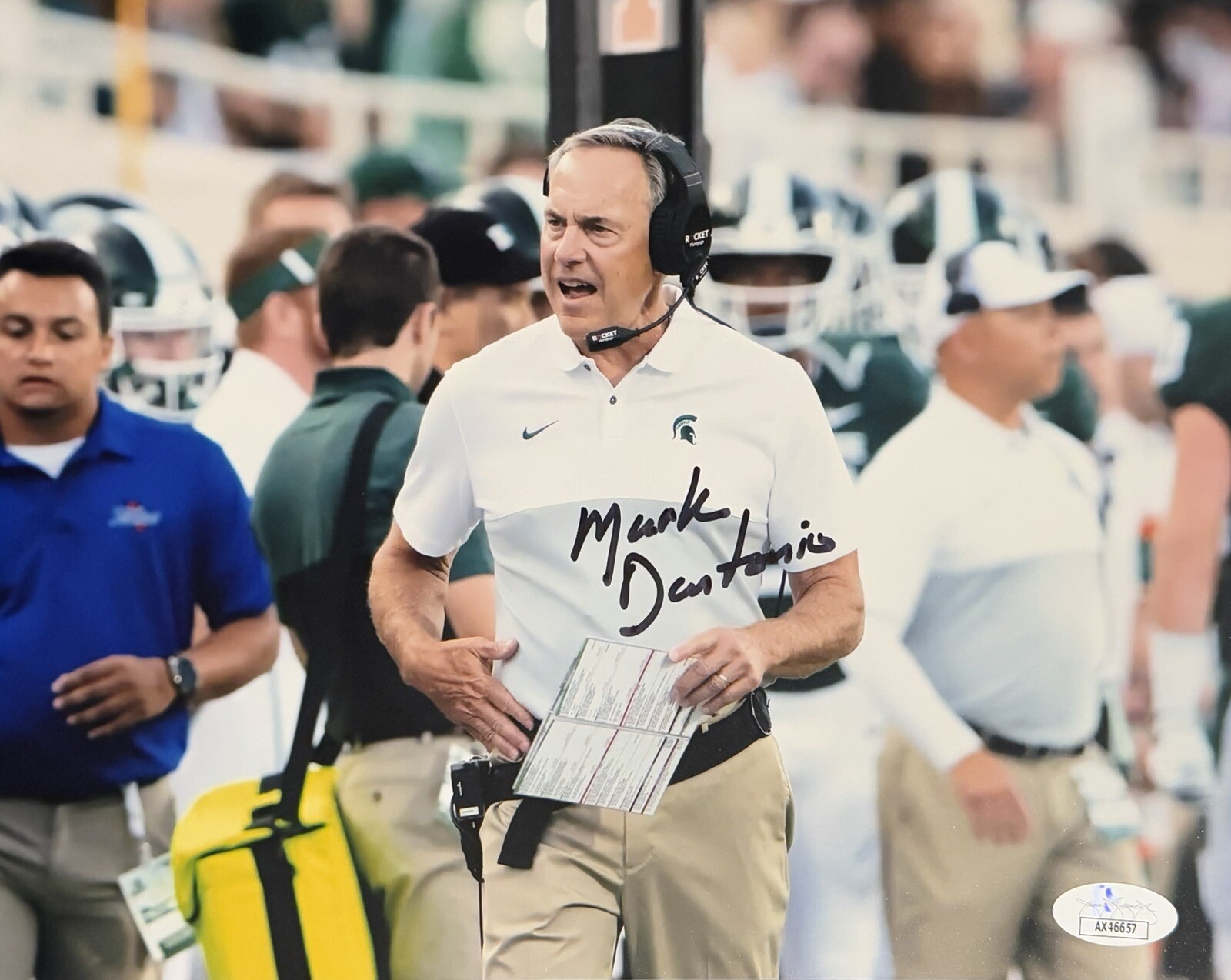 Mark Dantonio Autographed Signed Michigan State Spartans 8x10 Photo JSA COA 