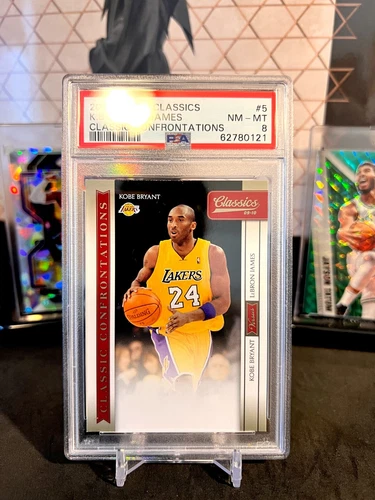 ⭐️ KOBE BRYANT & LEBRON JAMES 2009 CLASSIC CONFRONTATIONS #5 PSA 8 NM-MT CARD 🔥