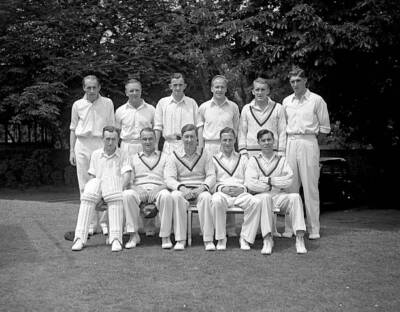 Edward Lester Harry Halliday Others Middlesex V Yorkshire 1948 OLD CRICKET PHOTO