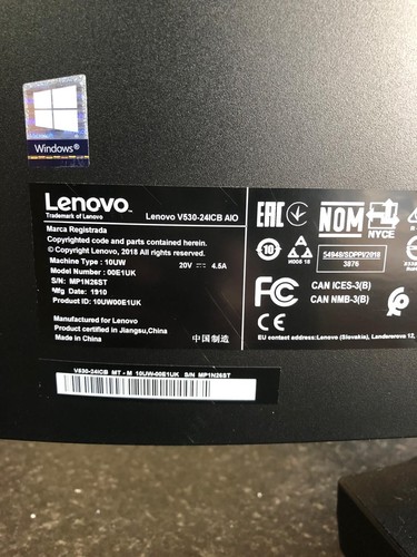 Lenovo V530-24ICB AIO Touchscreen | i5-9400T | 8GB RAM | 500GB SSD | Win 11 Pro - Bild 5 von 5