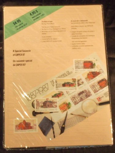 Heart of Town Heritage Postal Offices souvenir of CAPEX 87 booklet and stamps - Picture 2 of 6