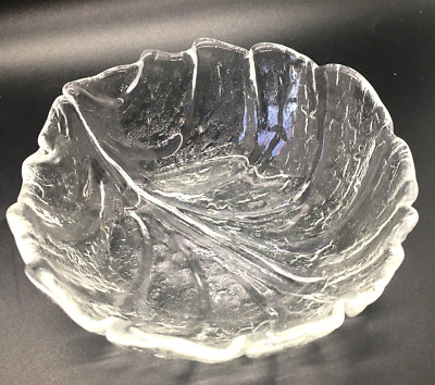 Orrefors Eden Tree of Life Crystal Dessert Fruit Bowl .5'' Sweden