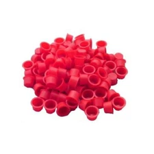 100 PCS FIREWORKS RED PLASTIC PLUGS FOR 9/16" KRAFT TUBES END CAPS
