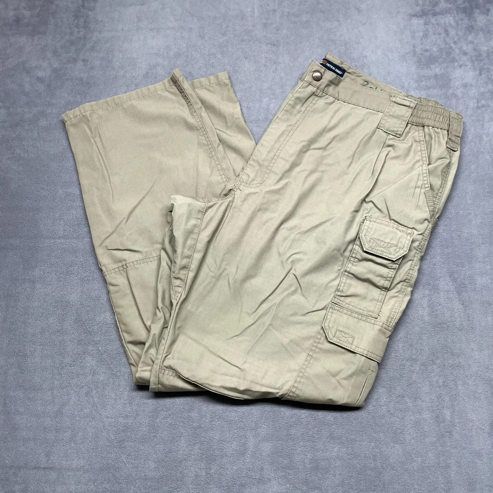 5.11 Tactical Cargo Pants Men 42 X 34 Beige Straight Leg Hiking Camping Military