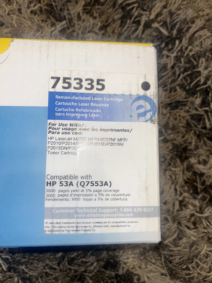 Elite Image  HP53A Toner Cartridge, Black 75335 - Image 2 of 3