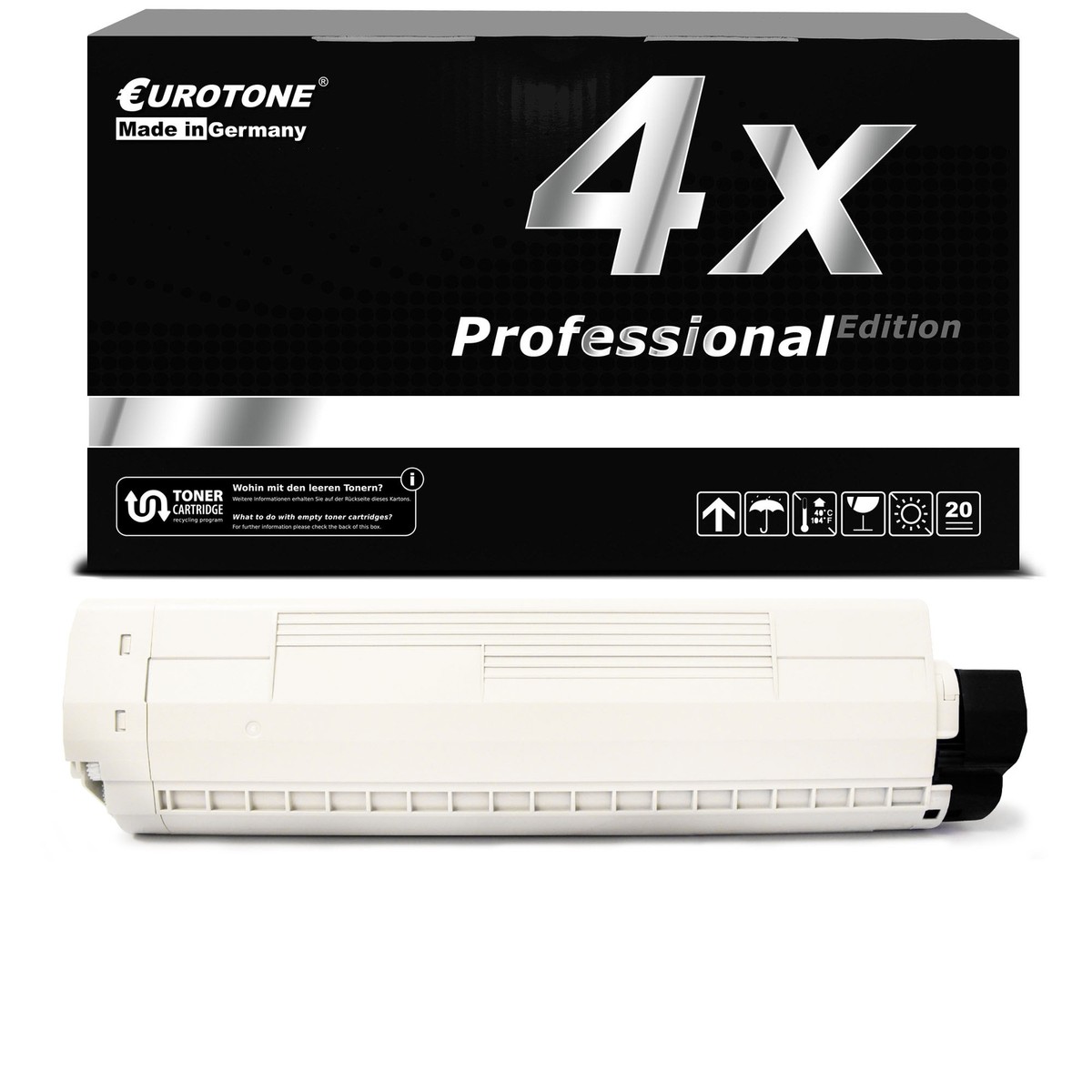 4X PRO Cartridge BLACK For OKI Color C 612 D DN Black | eBay