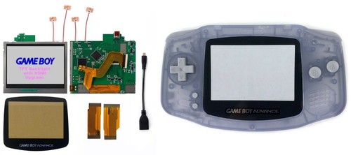 Game Boy Advance TFT NDSi Backlight Kit with HDMI + Trimmed Shell Gameboy GBA - Picture 28 of 34