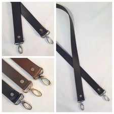1/2" Quality Wide Leather Cross Body Purse Bag Strap NEW 5 Lengths  3 Colors New