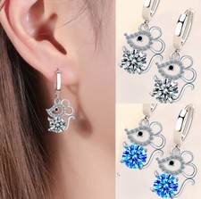 Damen Ohrringe Maus 925 Silber Zirkonia Geschenk für Frauen BESTSELLER★★★★★★ 