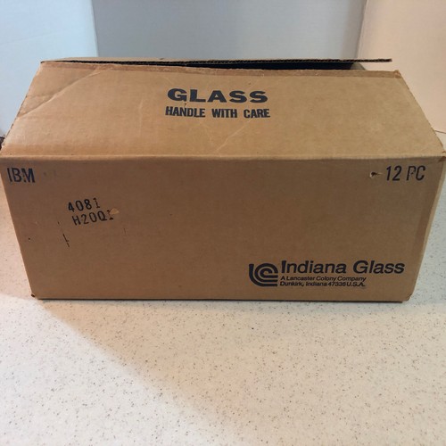 INDIANA GLASS 12 OZ. " GEESE " GLASS TUMBLER'S 5 1/4" TALL NEW SET OF 12 - Picture 8 of 12