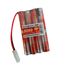 Vapex 9.6V 2600mAh 8 Cell AA NiMH Flat (4x2) RC Battery Pack Rechargeable