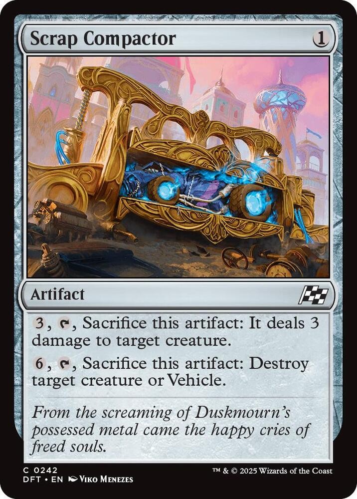 Scrap Compactor 242 Common Magic: The Gathering Aetherdrift Near Mint