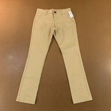 Old Navy Girls Size 10 Slim Khaki Stretch Skinny School Uniform Pants NWT Flaw