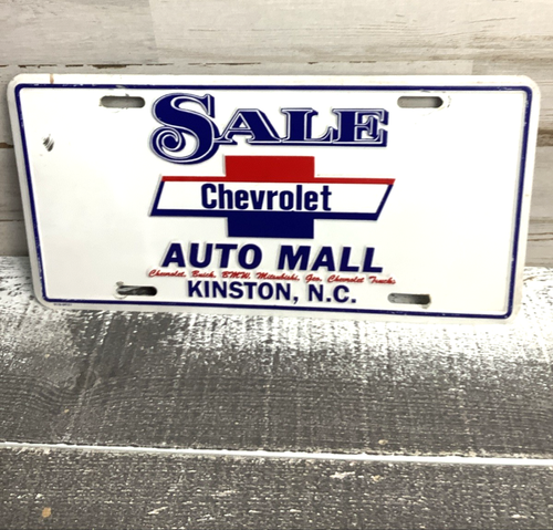 Vintage Sale Chevrolet Kinston NC License Plate - 第 1/4 張圖片