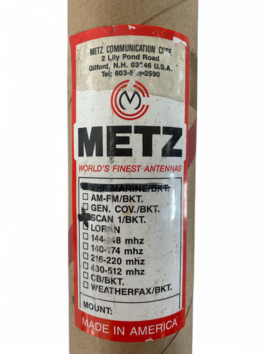Metz Scanner-1 Szerokopasmowa antena skanera 34" Bicz ze stali nierdzewnej (30-512 MHz) **Nowa** - Zdjęcie 2 z 9