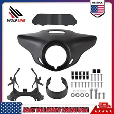 Fit Honda CMX1100 2021-2025 WOLFLINE Headlight Fairing Windshield w/Bracket